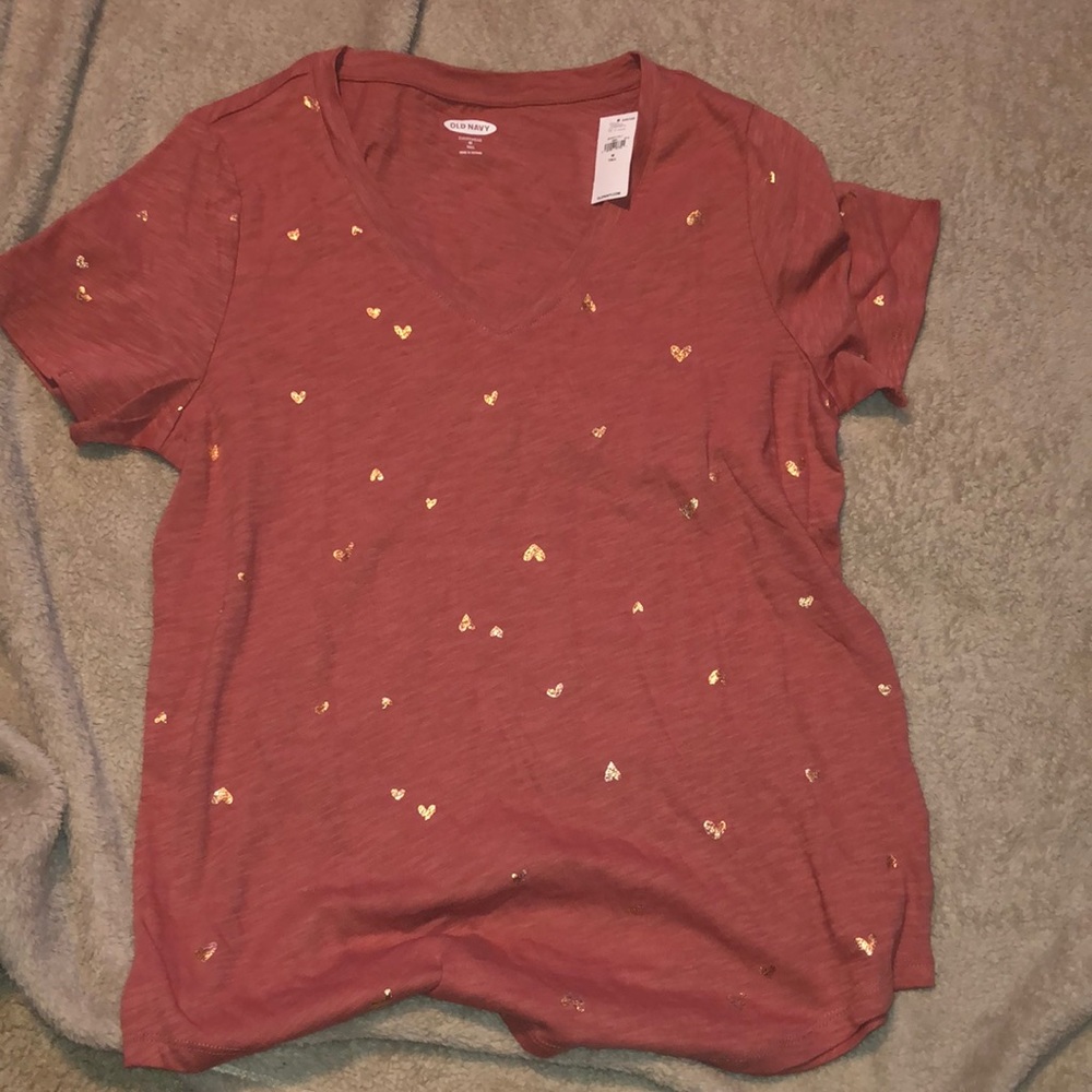 OldNavy Tall - Glitter Heart Tee